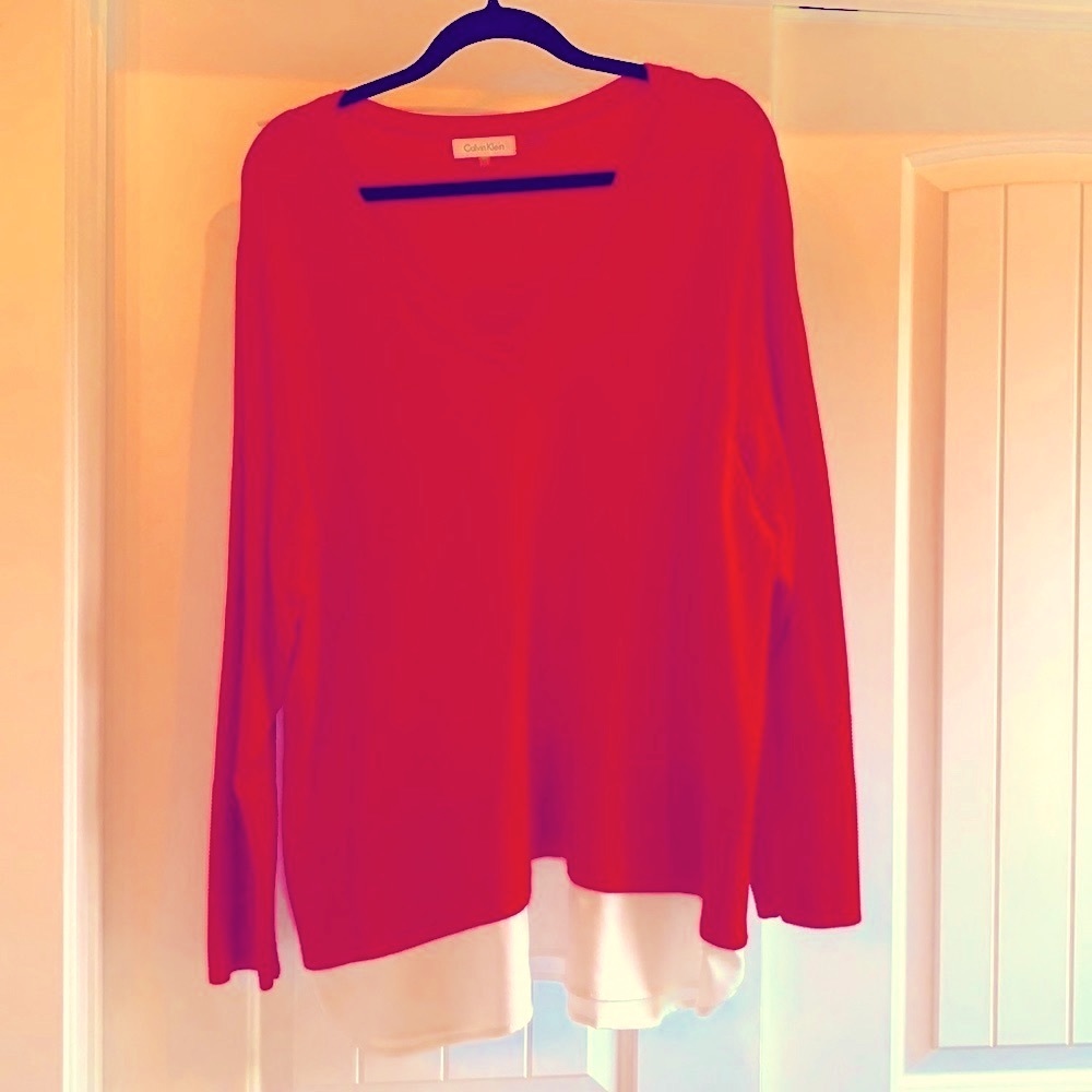 Gorgeous red Calvin Klein sweater